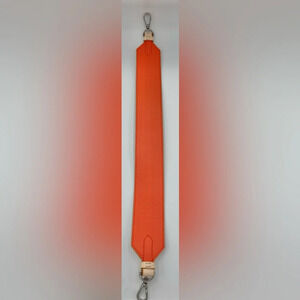 MCM logo Shoulder strap Leather Orange Coral Cream